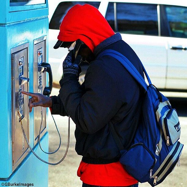 transportation, lifestyles, mode of transport, casual clothing, rear view, leisure activity, land vehicle, men, travel, cap, car, sitting, full length, day, blue, red, standing, protection