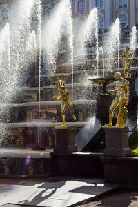 Fountain in city