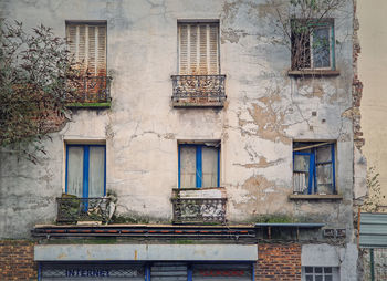 Low angle view of old building