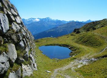 Scenic view of mountains