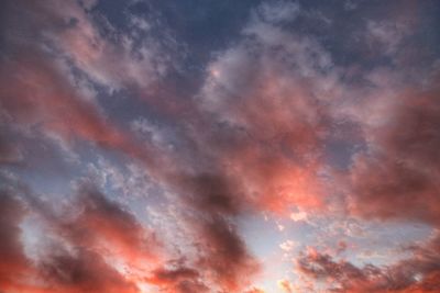 Low angle view of dramatic sky