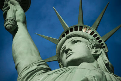 Low angle view of statue