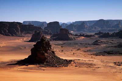 View of rock formations