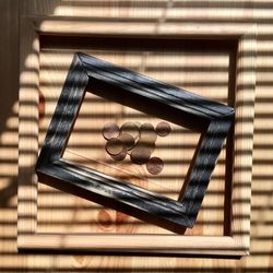 High angle view of piano keys on table