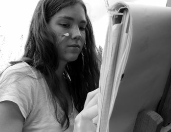 Portrait of a beautiful young woman