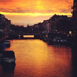 River at sunset