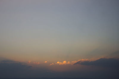 Scenic view of sky during sunset