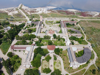 High angle view of cityscape