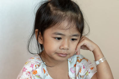 Portrait of cute girl