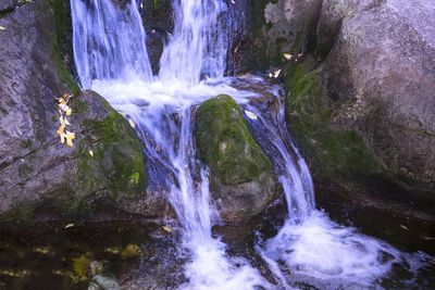 Scenic view of waterfall