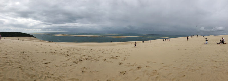 Panoramic view of beach against sky