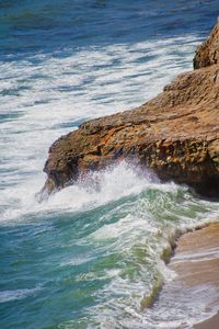 Scenic view of sea waves