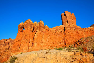 Sandstone formations in utah, usa. beautiful unusual landscapes.