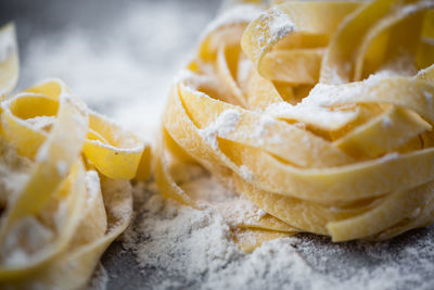 Close-up of ice cream on table