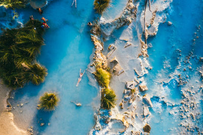 Natural baths of tuscany.drone photography