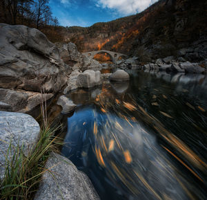 Scenic view of lake