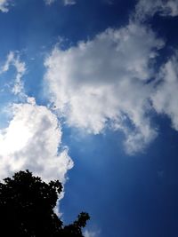 Low angle view of silhouette trees against sky