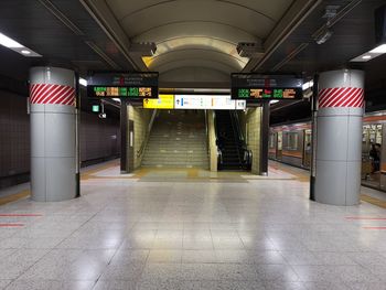 Empty subway station