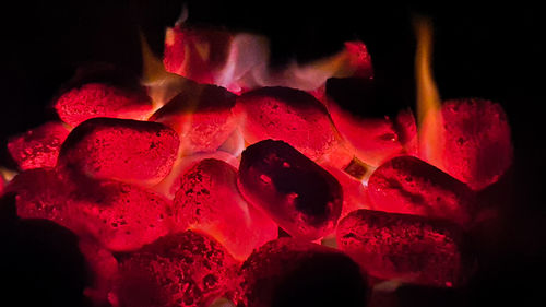Full frame shot of bonfire