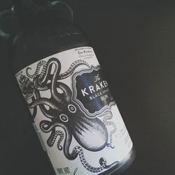 Close-up of text against black background