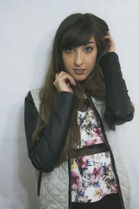 Portrait of young woman