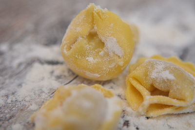 Close-up of dessert on table