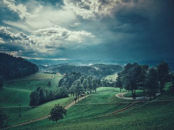 Scenic view of landscape against sky