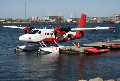 Waterplane in sea