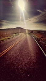 Road passing through landscape