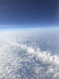 Aerial view of clouds in sky