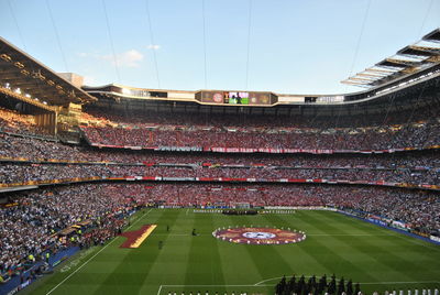 View of sports stadium