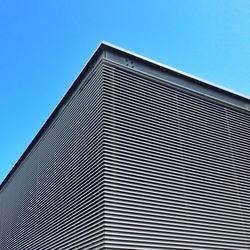 Low angle view of building against clear sky