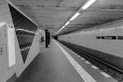 Railroad station platform