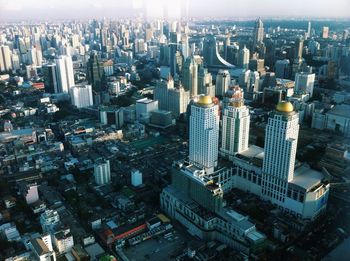 High angle view of cityscape