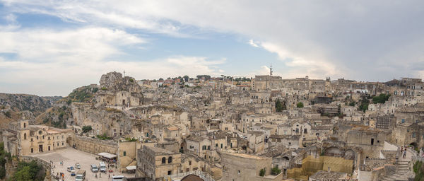 The splendid views of matera, italy