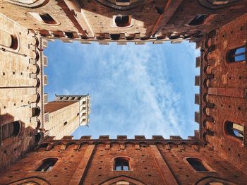 Low angle view of historical building against sky