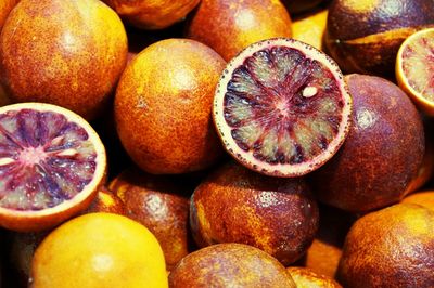 Full frame shot of blood orange