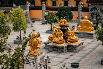Statues at a temple in china
