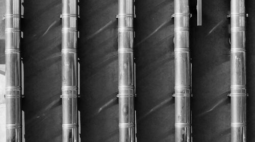 Full frame shot of pipes in factory