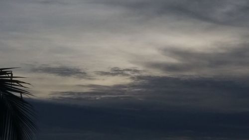 Low angle view of storm clouds in sky