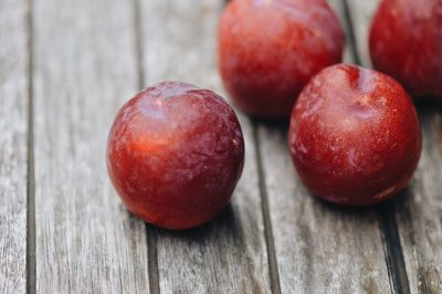 Close-up of red wine