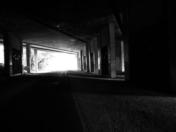 Empty corridor of building