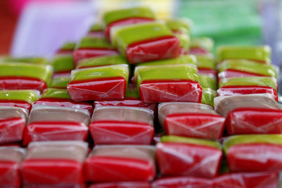 Close-up of multi colored candies