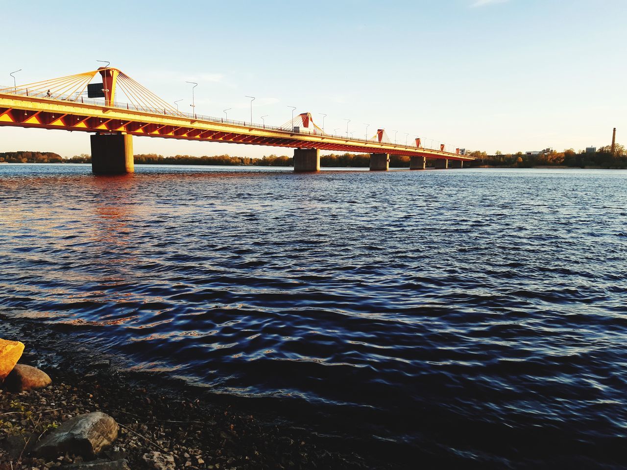 BRIDGE OVER RIVER IN CITY