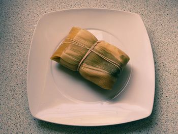 Close-up of food on table