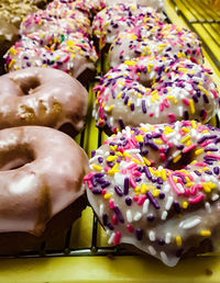 Close-up of cake on table