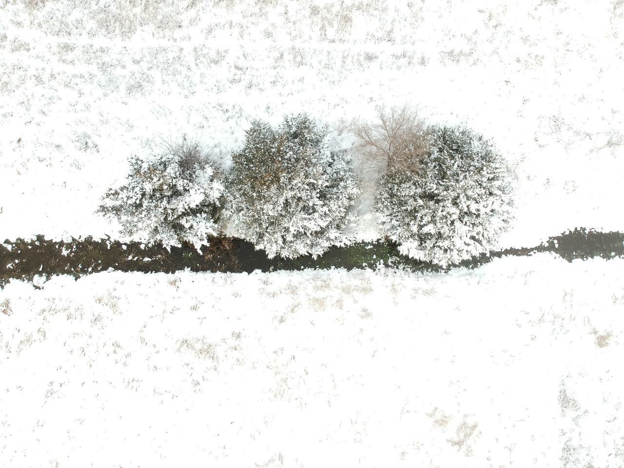 SCENIC VIEW OF SNOW COVERED LAND