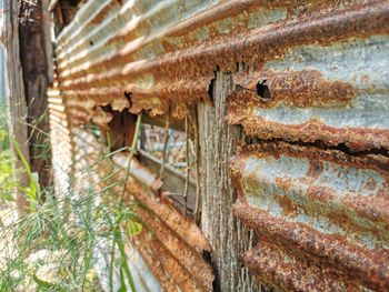 Full frame shot of rusty metal