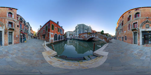 View of buildings with city in background