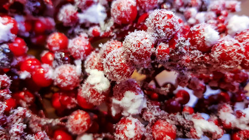 Full frame shot of strawberries